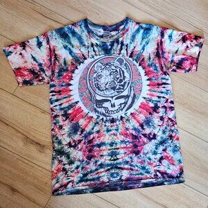 Steal Your Face/White Tiger Tie Dye T Shirt